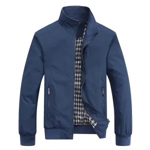 2024 Spring Autumn Casual Solid Fashion Slim Bomber Jacket Men Overcoat New Arrival Baseball Jackets Men's Jacket M-6XL 8XL Top