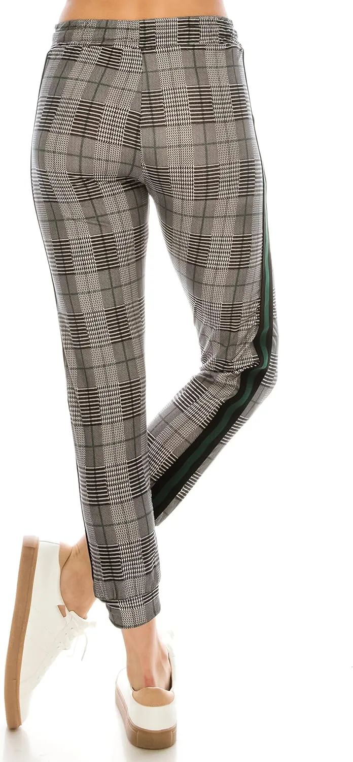 ALWAYS Women Joggers Casual Sweatpants - Super Soft Light Comfy Lounge Striped Pants with Pockets