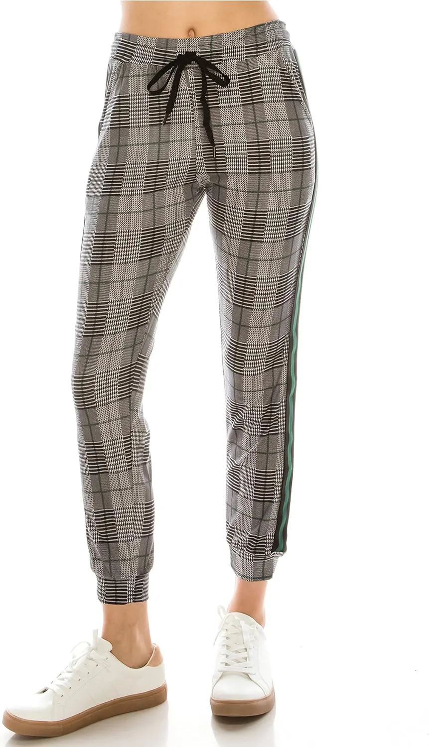 ALWAYS Women Joggers Casual Sweatpants - Super Soft Light Comfy Lounge Striped Pants with Pockets