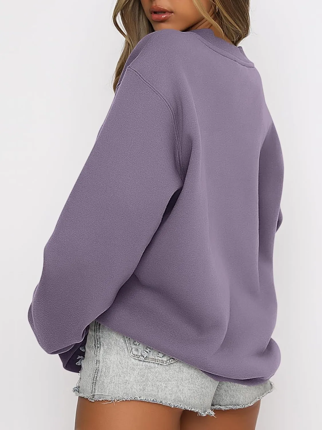 ANRABESS Women's Sweatshirts Crewneck Fleece Oversized Pullover Hoodies Cute Shirts Tops Teen Girls Preppy Clothes 2025