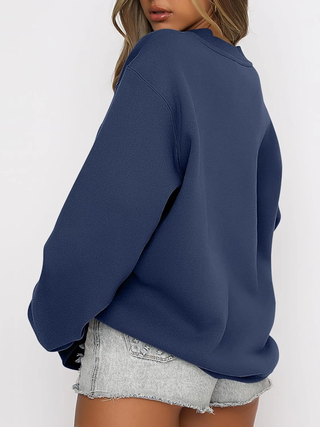 ANRABESS Women's Sweatshirts Crewneck Fleece Oversized Pullover Hoodies Cute Shirts Tops Teen Girls Preppy Clothes 2025
