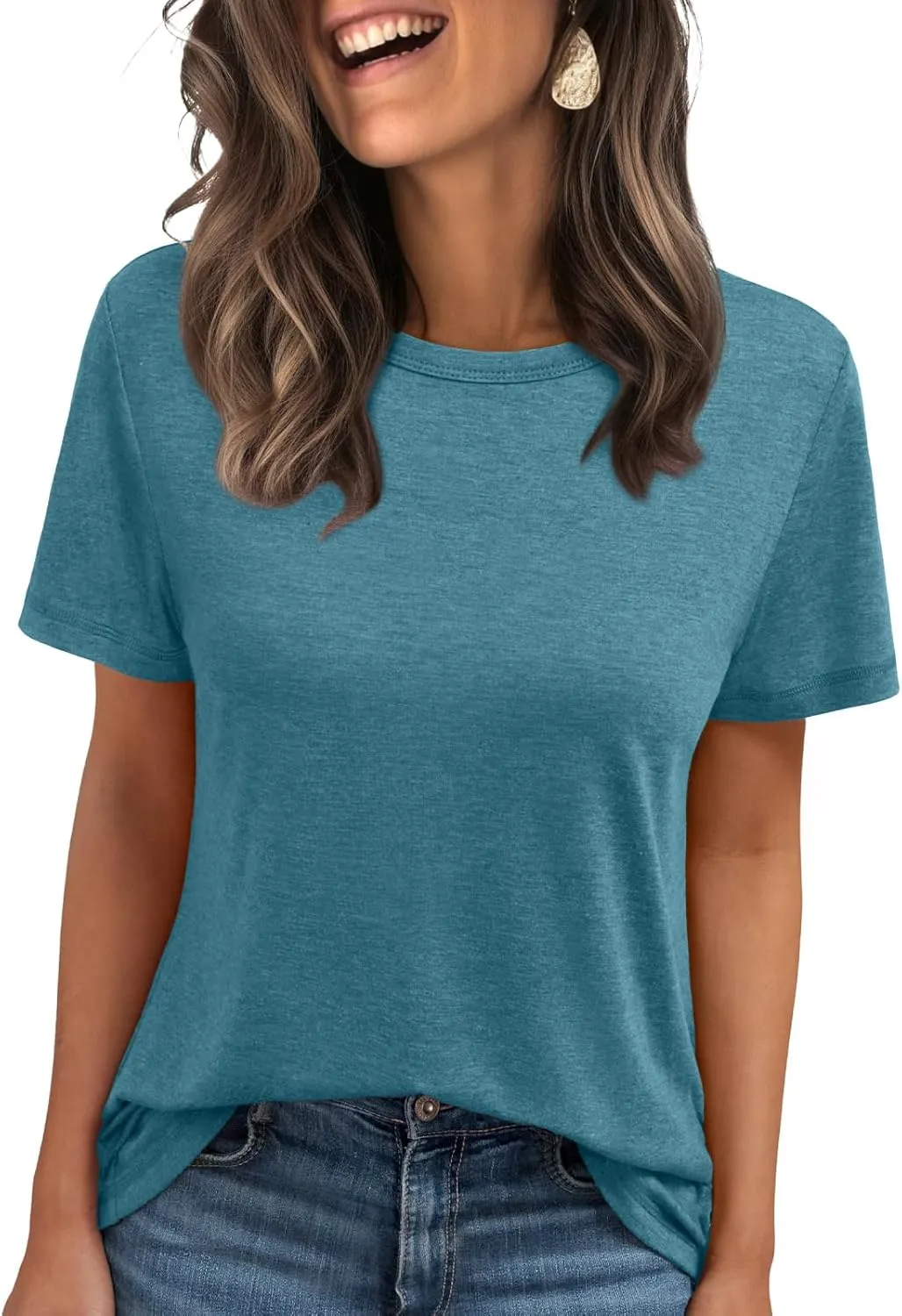 AUTOMET Summer Tops Women Spring Short Sleeve Shirts Beach Vacation Outfits Plus Size Workout Tshirts Casual Clothes 2025