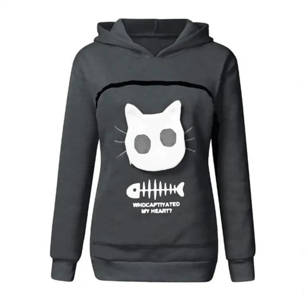 Cat Lovers Hoodie Kangaroo Pullover