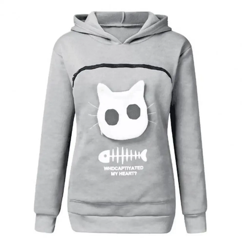 Cat Lovers Hoodie Kangaroo Pullover
