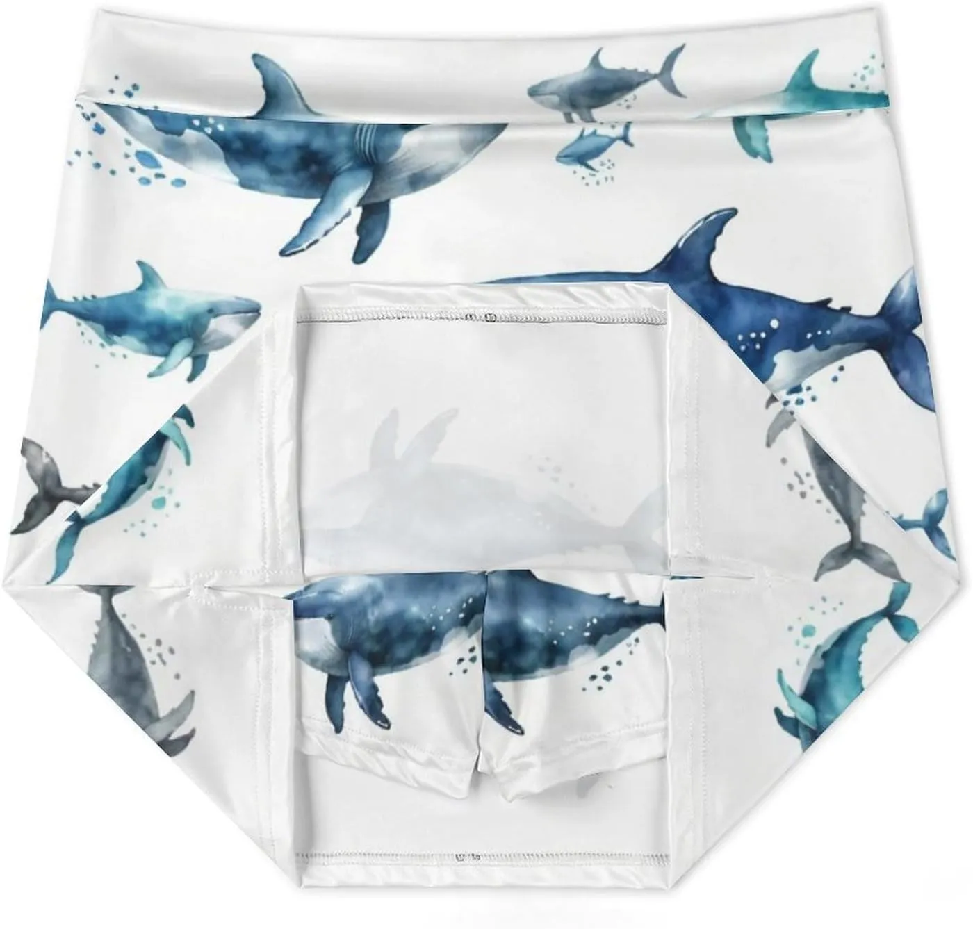 Colorful Illustration Flamingos Pattern Women's Athletic Skirts Light Proof A-line Trouser Skirt with Shorts Pockets