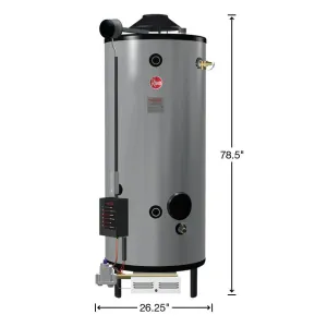 Commercial Universal Heavy Duty 85 Gal. 300K BTU Natural Gas Tank Water Heater