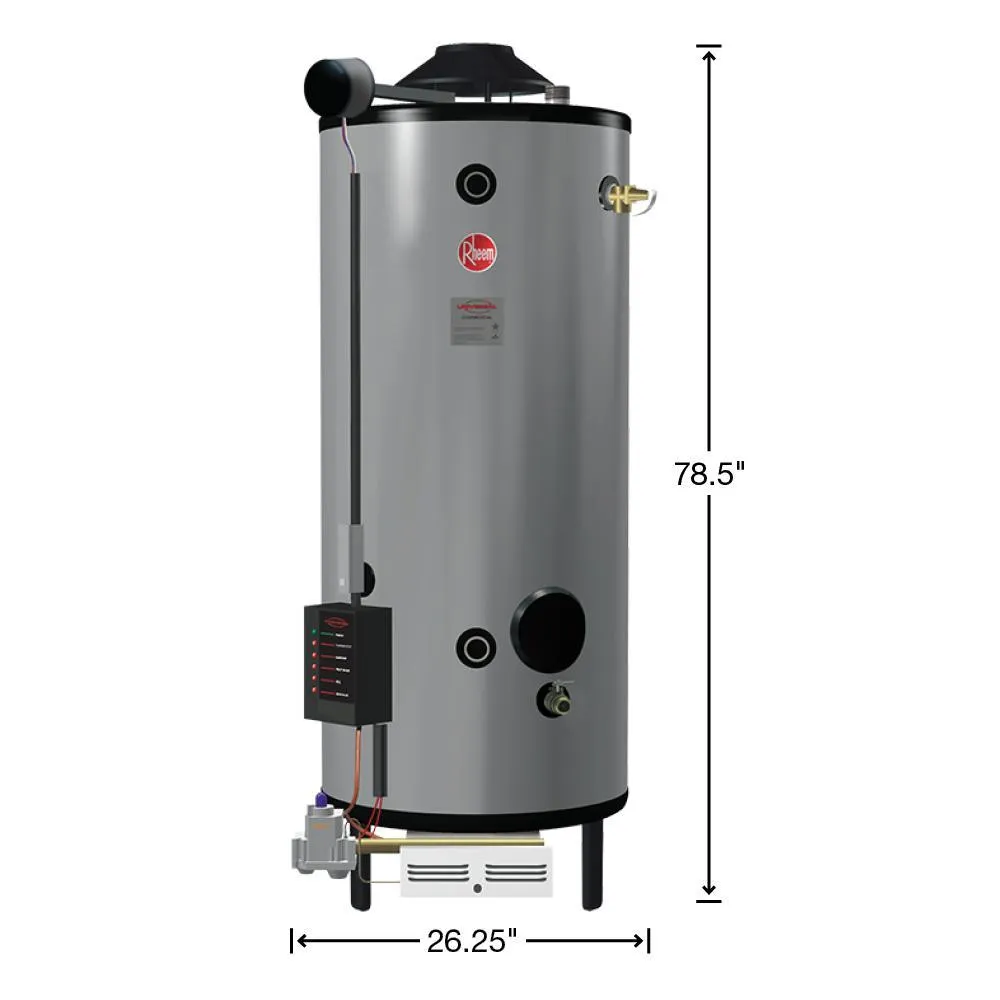 Commercial Universal Heavy Duty 85 Gal. 300K BTU Natural Gas Tank Water Heater
