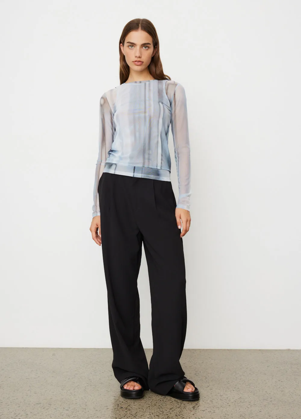 Double Layered Print Top