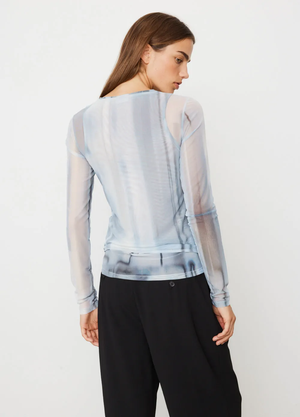 Double Layered Print Top