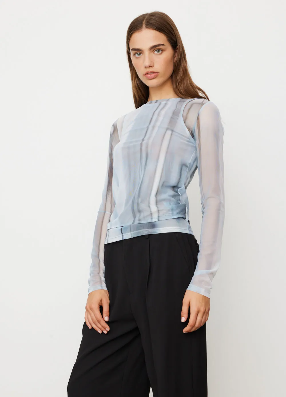 Double Layered Print Top