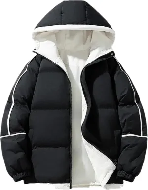 Dvbfufv Men's Korean Fashion Winter Jackets Men Cotton Padded Jackets Couple Puffer Jacket Outdoor Parka Coat