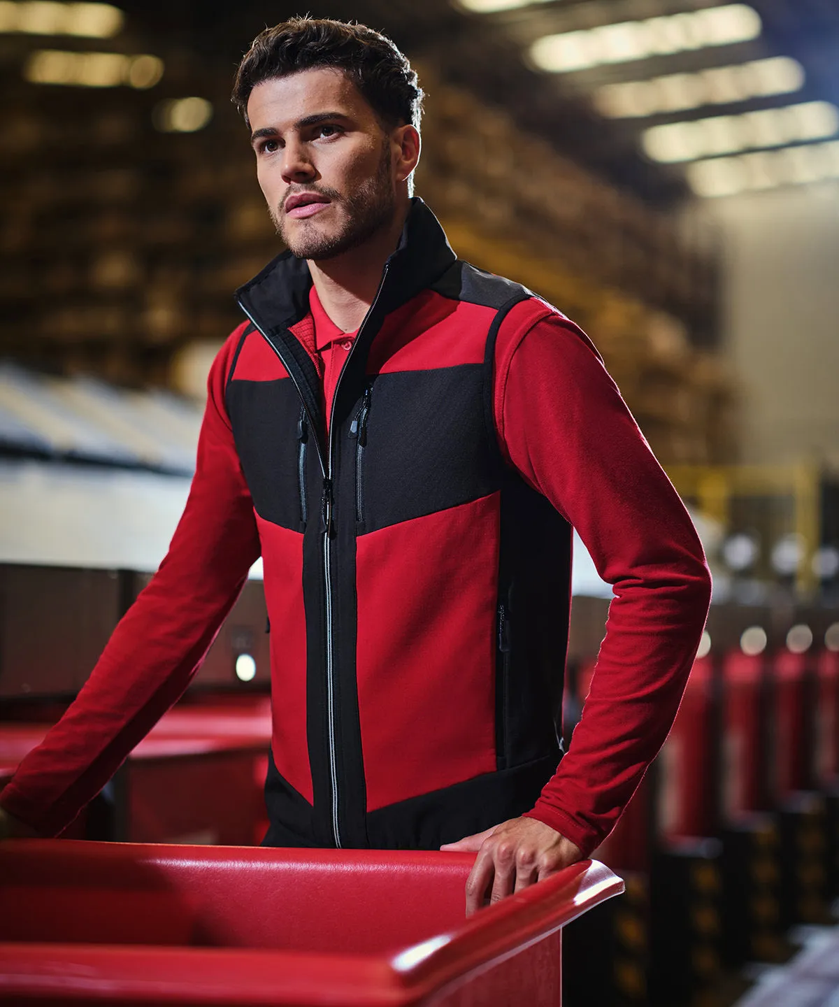 E-Volve unisex 2-layer softshell bodywarmer | Strong Blue/Navy