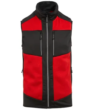 E-Volve unisex knit-effect stretch bodywarmer | Classic Red/Black