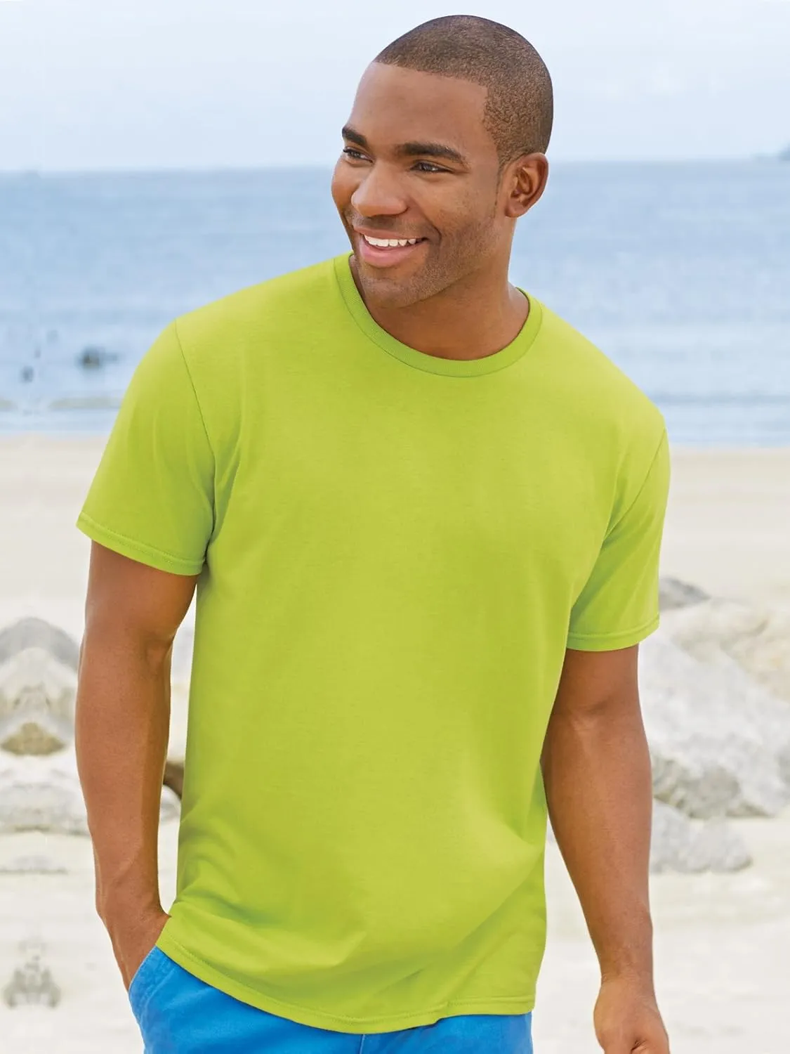Fruit of the Loom Men's Lightweight Cotton Tees (Short & Long Sleeve)