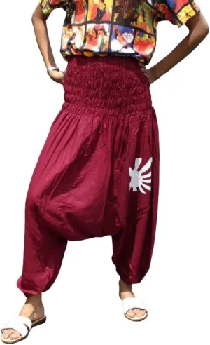 Full Funk Light Plain Rayon Viscose Smock Harem Baggy Mao Pants