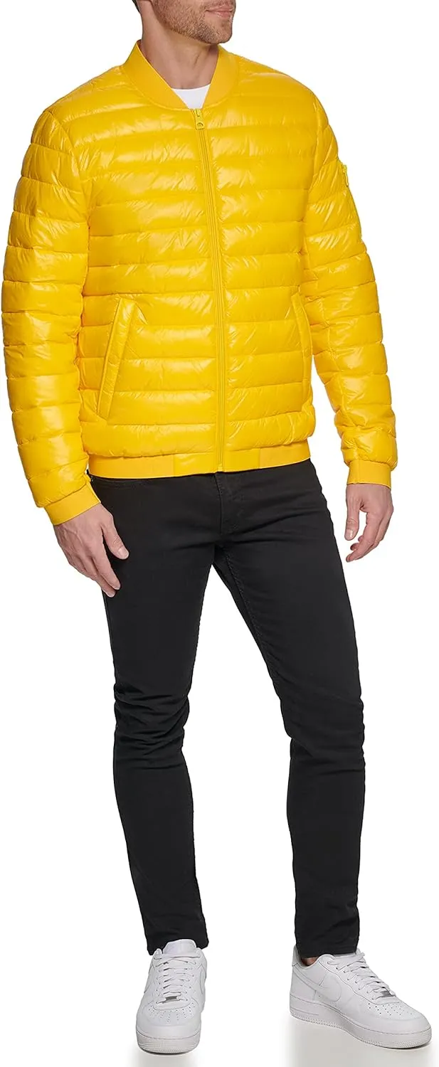 GUESS Men's Light Weight Bomber Jacket