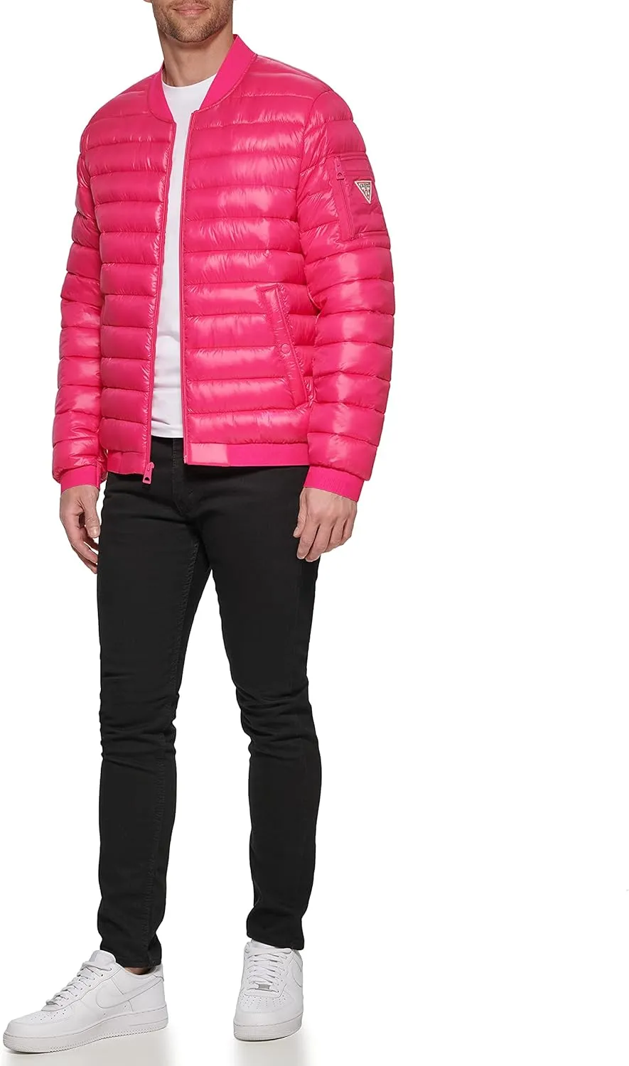 GUESS Men's Light Weight Bomber Jacket