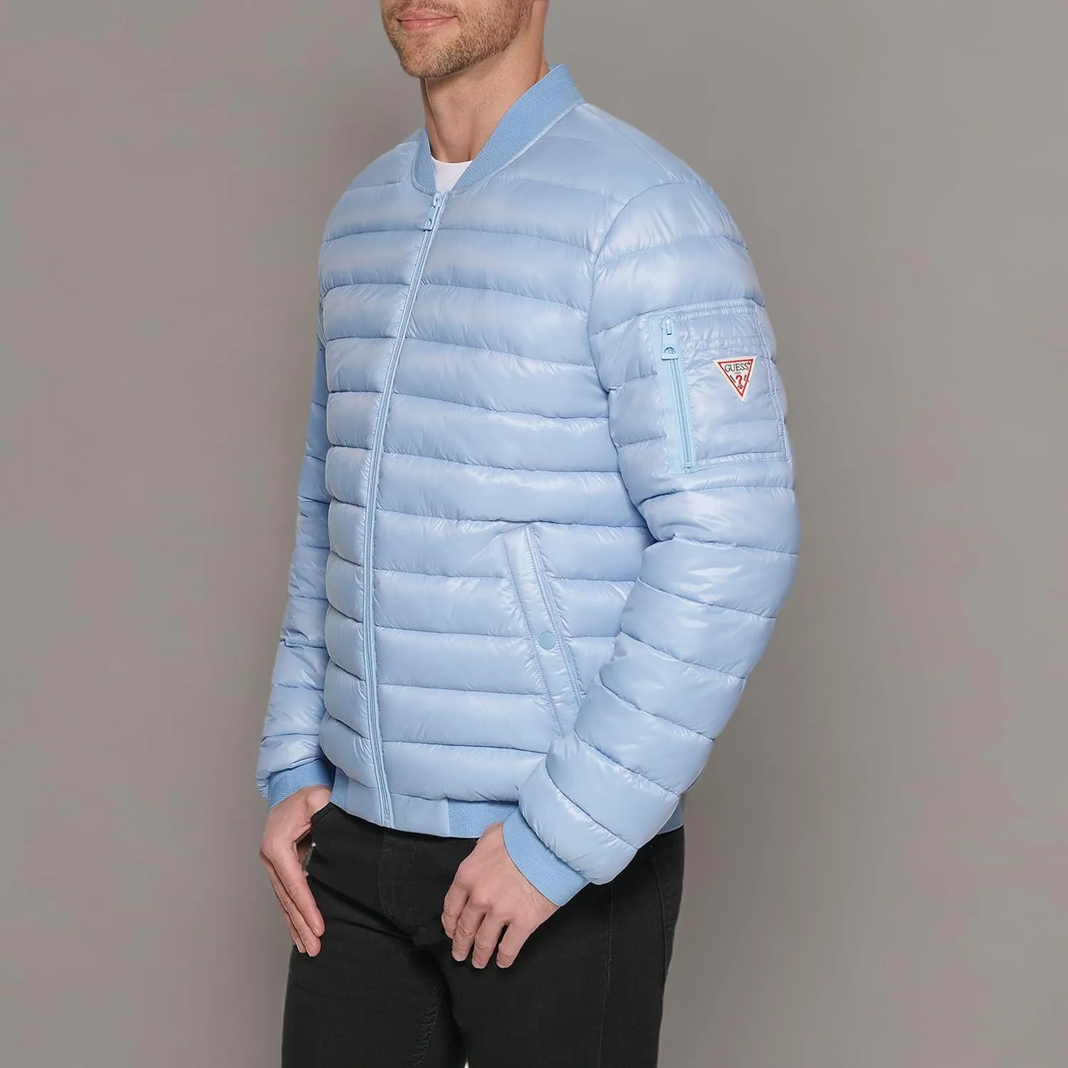 GUESS Men's Light Weight Bomber Jacket