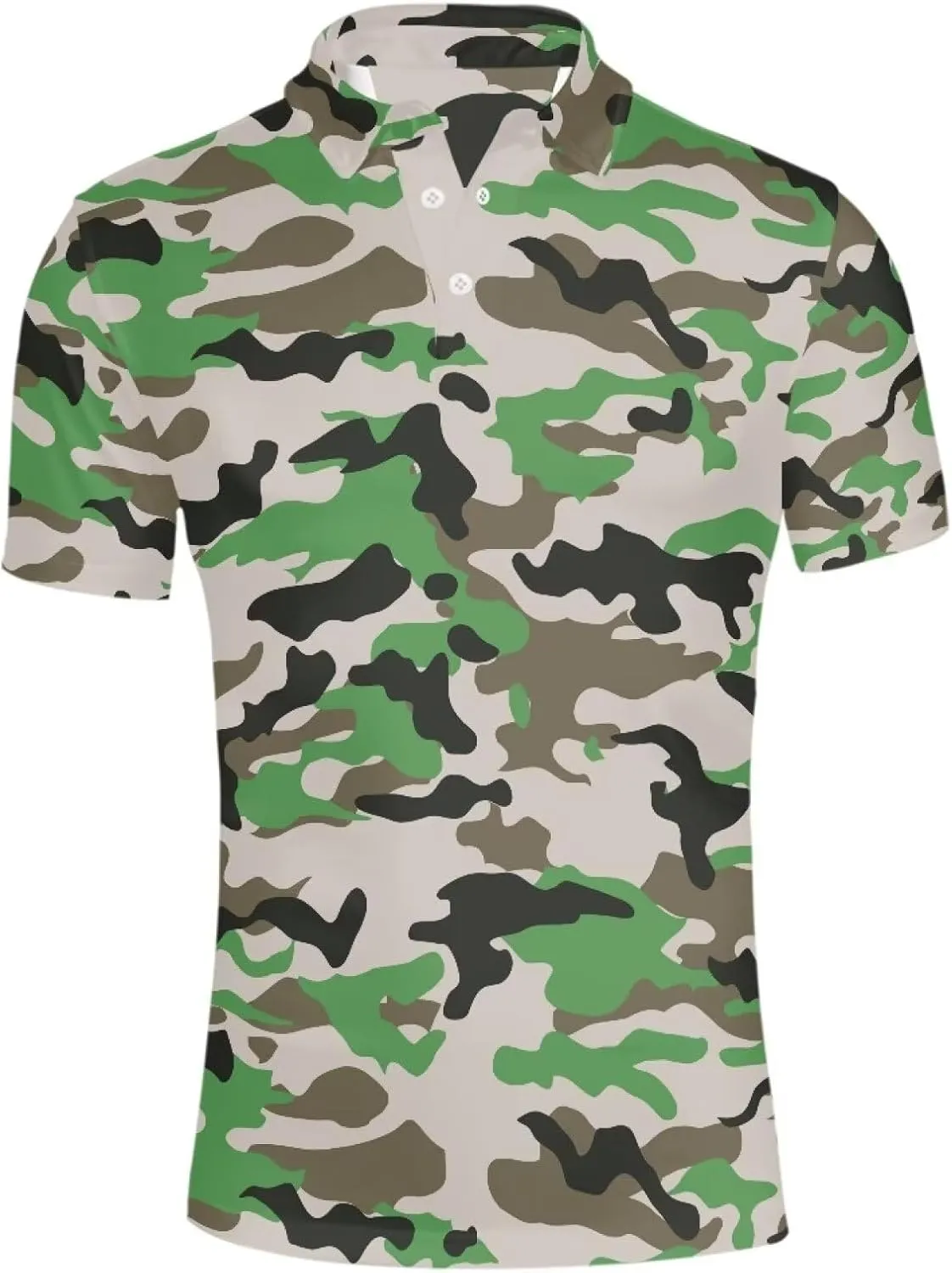 HUGS IDEA Novelty Summer Colorful Men's Short Sleevee Blouse Shirt Tees Tops T-Shirts