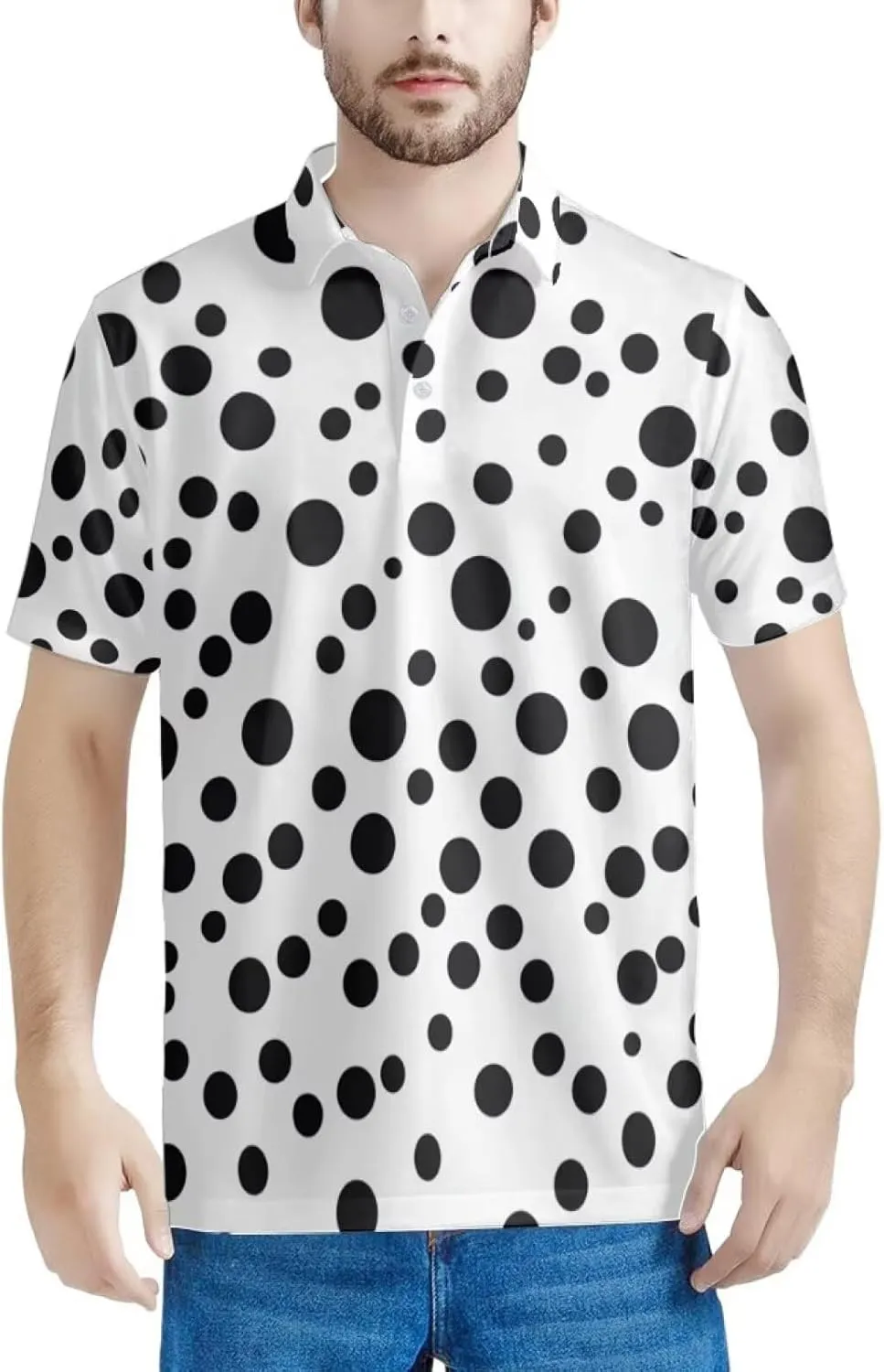 HUGS IDEA Novelty Summer Colorful Men's Short Sleevee Blouse Shirt Tees Tops T-Shirts