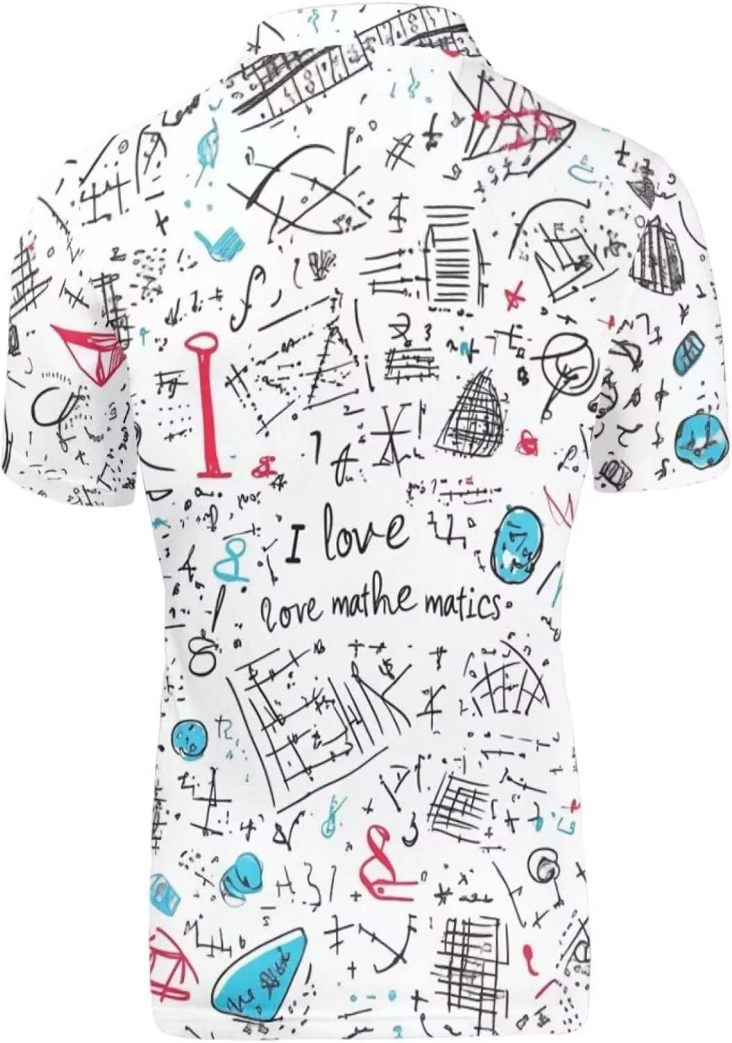 HUGS IDEA Novelty Summer Colorful Men's Short Sleevee Blouse Shirt Tees Tops T-Shirts