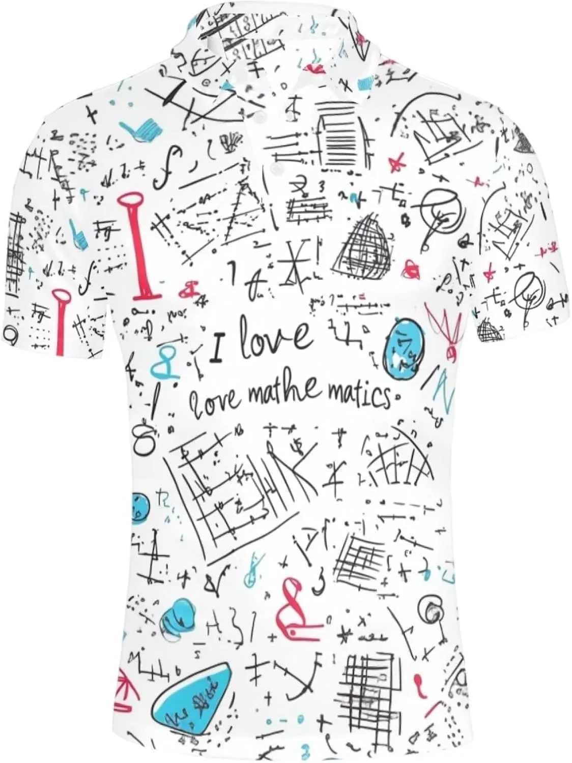 HUGS IDEA Novelty Summer Colorful Men's Short Sleevee Blouse Shirt Tees Tops T-Shirts