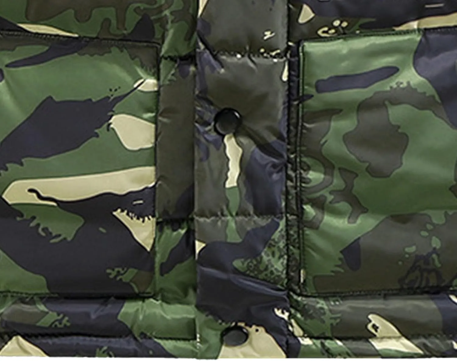 JEsilunmaMY Men's Sleeveless Camo Puffer Vest with Hood Fashion Sleeveless Sports Vest Jacket Casual Cotton Padded Vest Coats