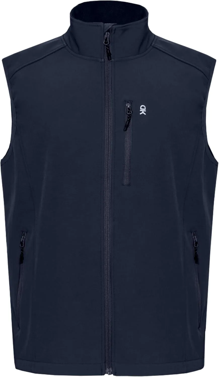Little Donkey Andy Men's Lightweight Fleece lined Softshell Vests Windproof Sleeveless Jackets for Hiking Golf Travel