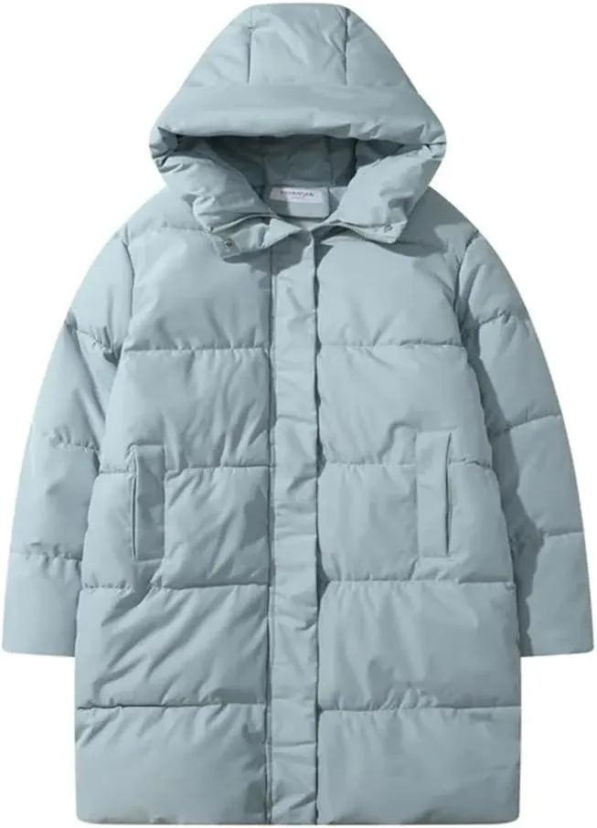 Long Winter Jacket Windproof Hooded Down Cotton Coat Women Cotton Thicken Warm Padded Parkas Outwear