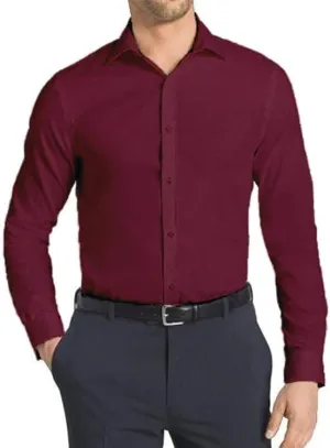 Mens Dress Shirts Stretch Slim Fit Long Sleeve Dress Shirts for Men Casual Business Regualr Fit Button Down Shirt