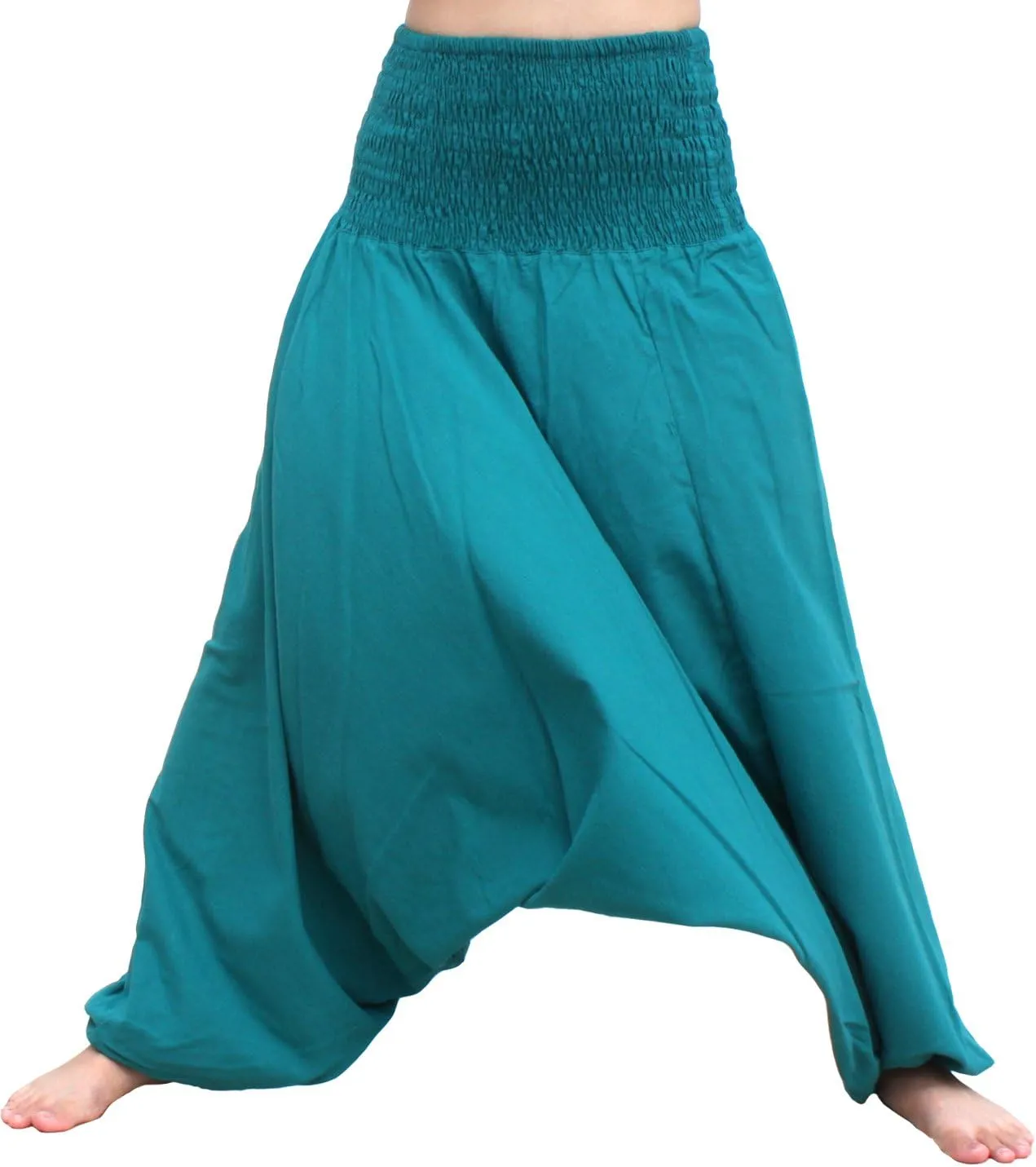 RaanPahMuang Brand Light Summer Cotton Smock Top Harem Aladdin Pants