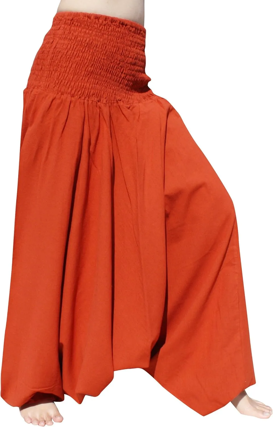 RaanPahMuang Brand Light Summer Cotton Smock Top Harem Aladdin Pants