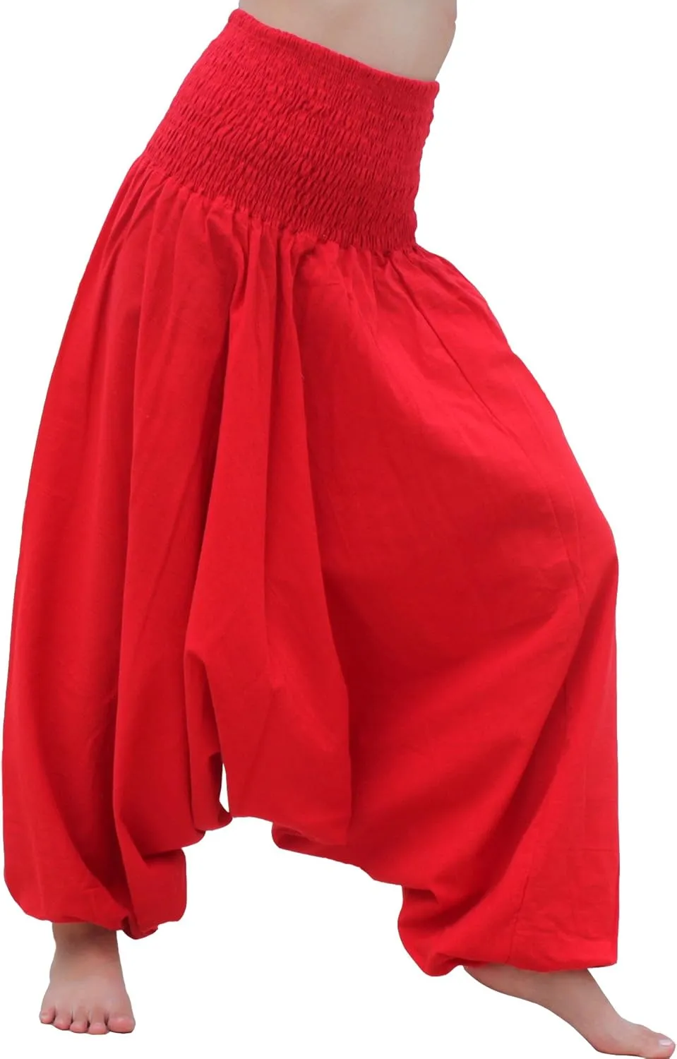 RaanPahMuang Brand Light Summer Cotton Smock Top Harem Aladdin Pants