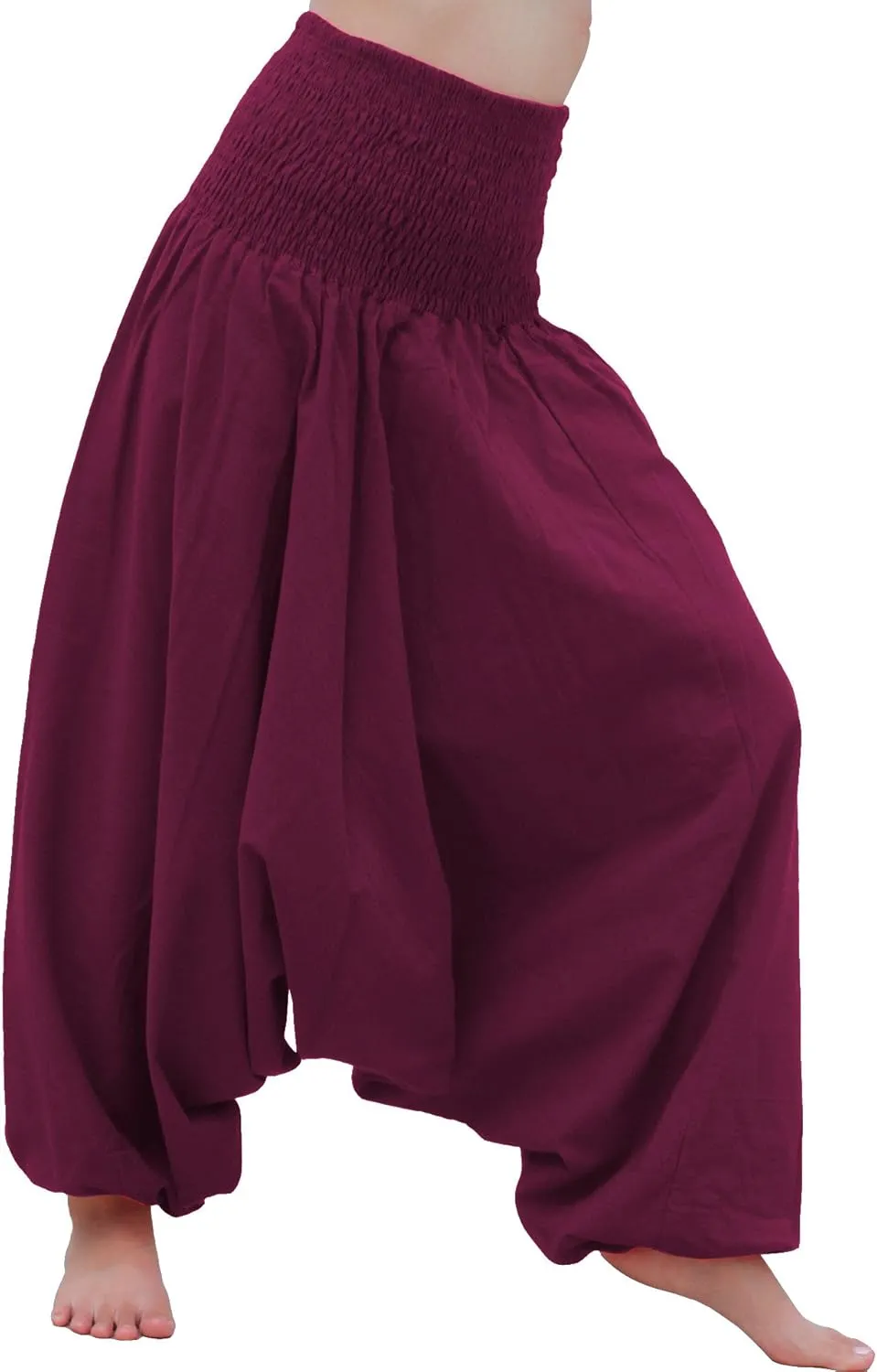 RaanPahMuang Brand Light Summer Cotton Smock Top Harem Aladdin Pants