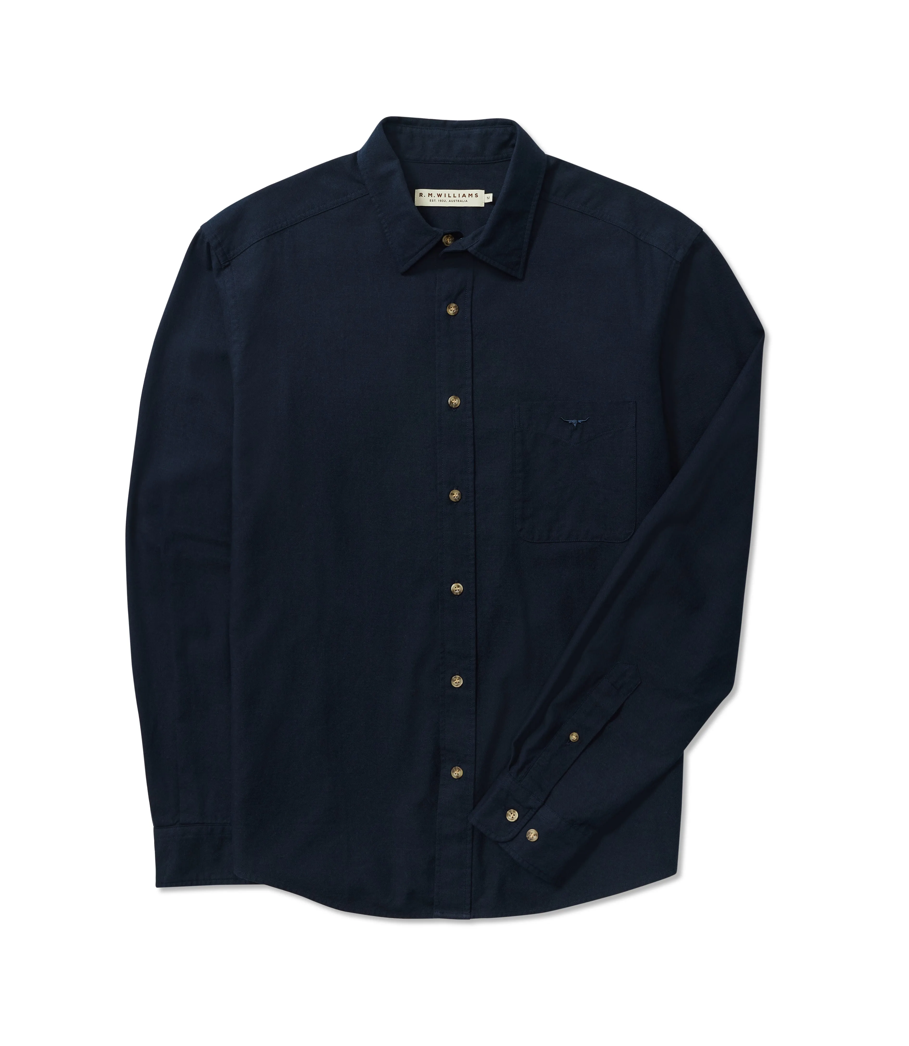 R.M.Williams Classic Mens Shirt - Navy