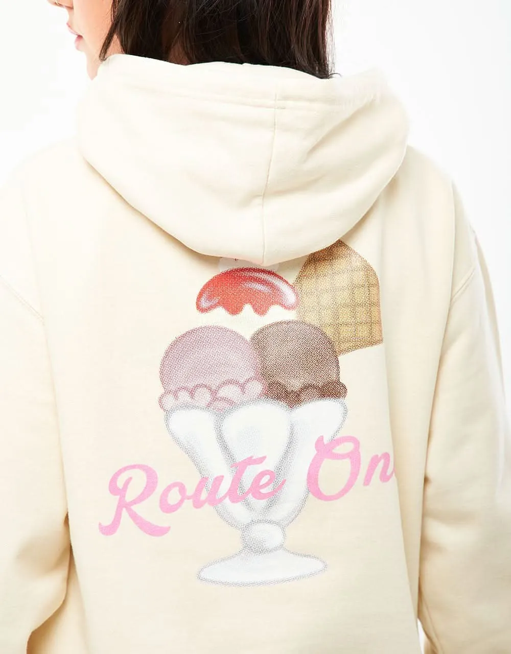 Route One Sundae Pullover Hoodie - Vanilla Milkshake