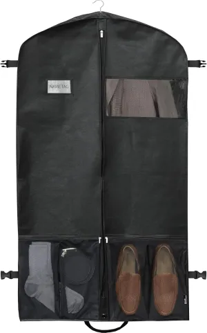 Simple Houseware 43-Inch Heavy Duty Garment Bag with Pockets for Dresses, Coats