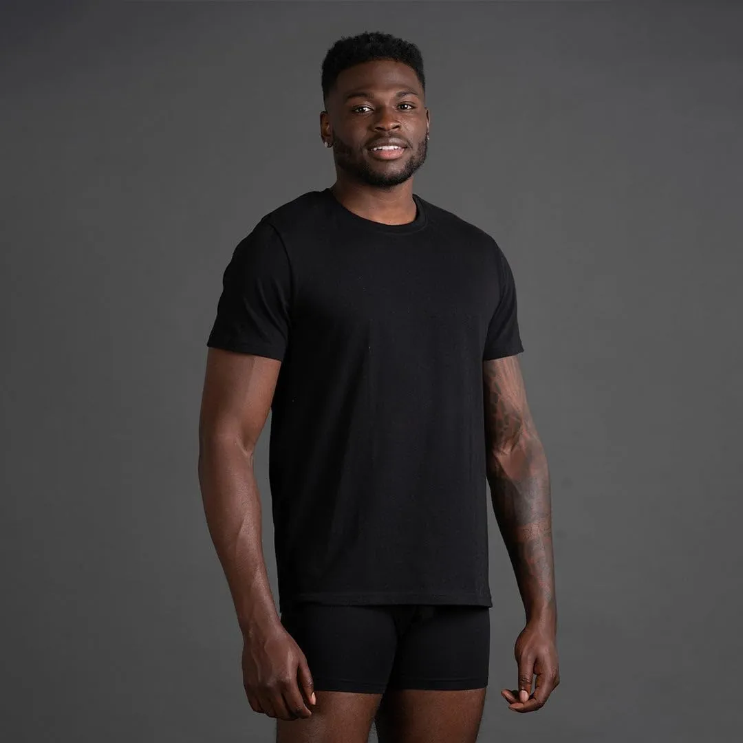 Skechers Men's Classic Fit Crew Neck Undershirt, Tag Free T-Shirts, Lightweight Breathable, Moisture-Wicking 6 Pack
