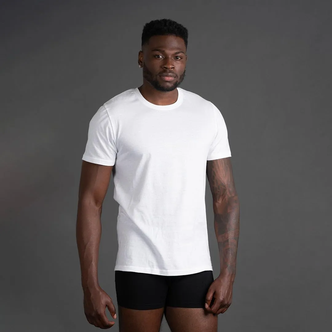 Skechers Men's Classic Fit Crew Neck Undershirt, Tag Free T-Shirts, Lightweight Breathable, Moisture-Wicking 6 Pack