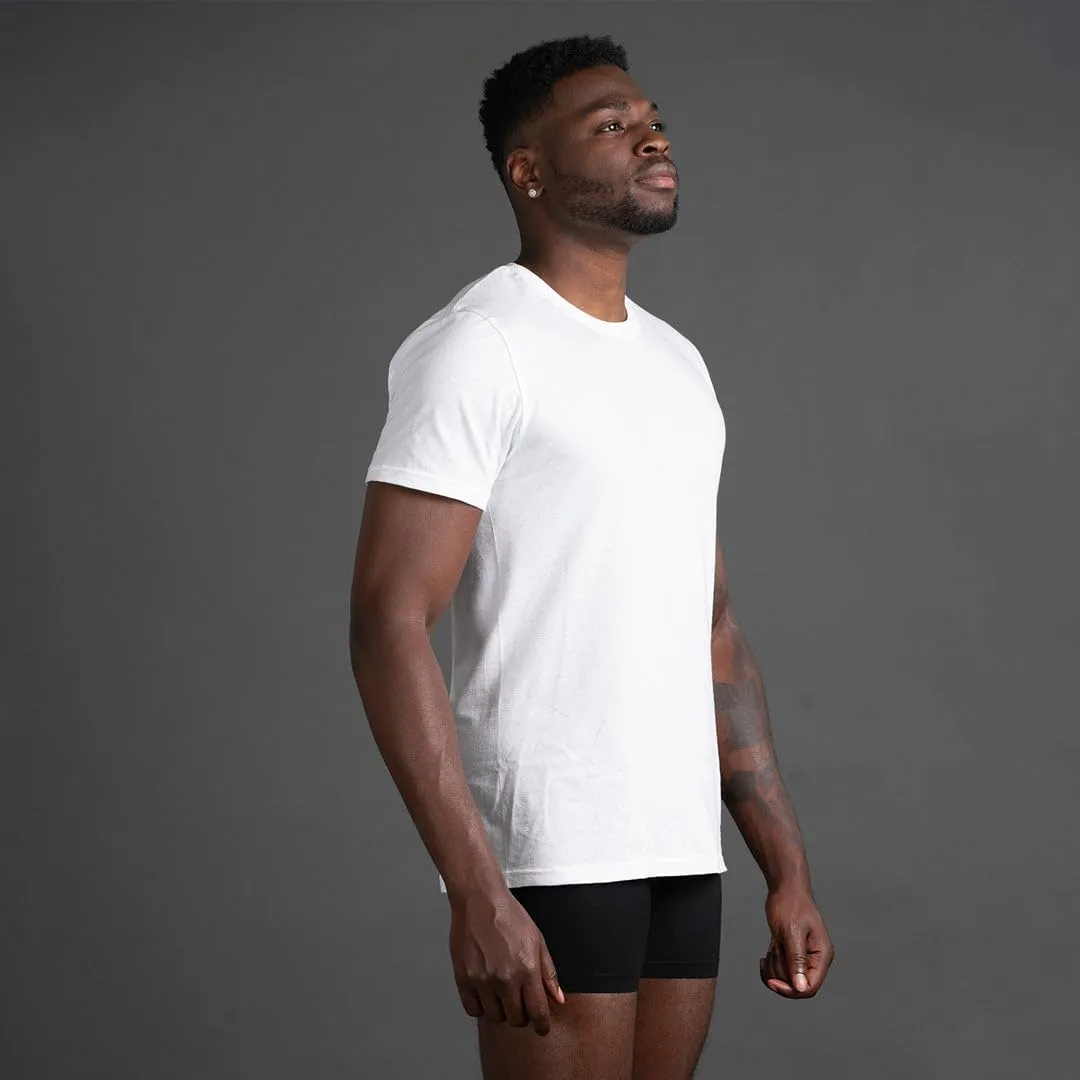 Skechers Men's Classic Fit Crew Neck Undershirt, Tag Free T-Shirts, Lightweight Breathable, Moisture-Wicking 6 Pack