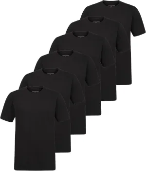 Skechers Men's Classic Fit Crew Neck Undershirt, Tag Free T-Shirts, Lightweight Breathable, Moisture-Wicking 6 Pack