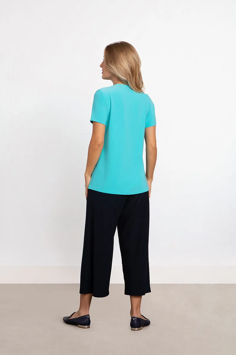 Square Neck Top | Aqua