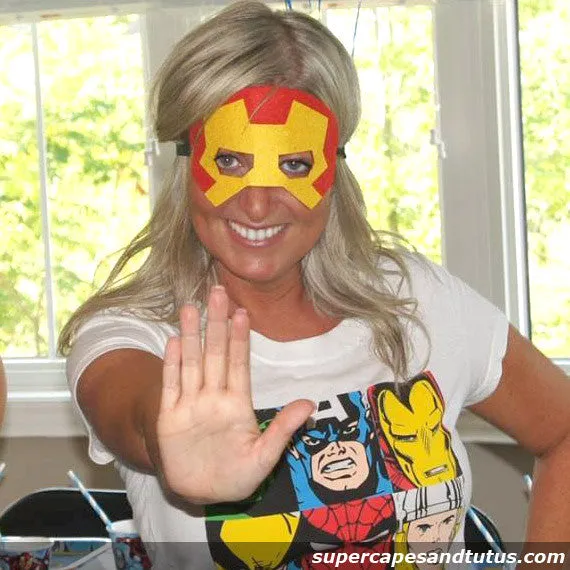 Super Steel of Iron Superhero Cape and Mask - Superhero Cape and Mask Costume - Superhero Birthday Party