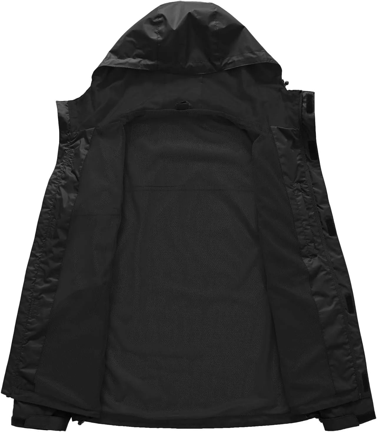 TBMPOY Men's Lightweight Rain Jackets Waterproof Raincoat with Hood Running Cycling Hiking Outdoor Windbreaker