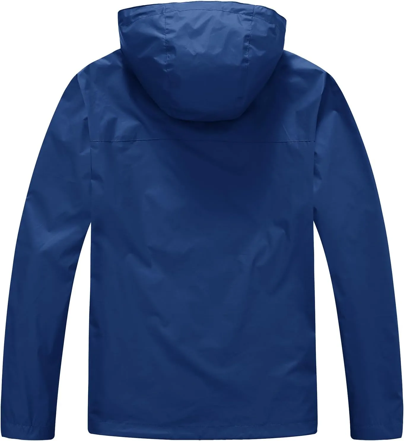 TBMPOY Men's Lightweight Rain Jackets Waterproof Raincoat with Hood Running Cycling Hiking Outdoor Windbreaker