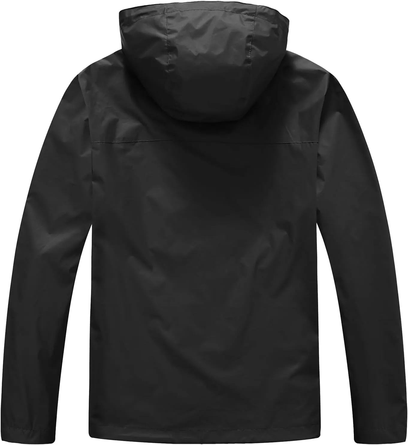 TBMPOY Men's Lightweight Rain Jackets Waterproof Raincoat with Hood Running Cycling Hiking Outdoor Windbreaker