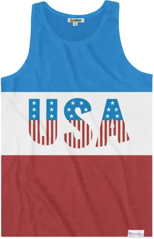 Tipsy Elves 4th of July Tank Tops Mens USA Sleeveless Shirts Retro Patriotic American Flag Tanks for Men