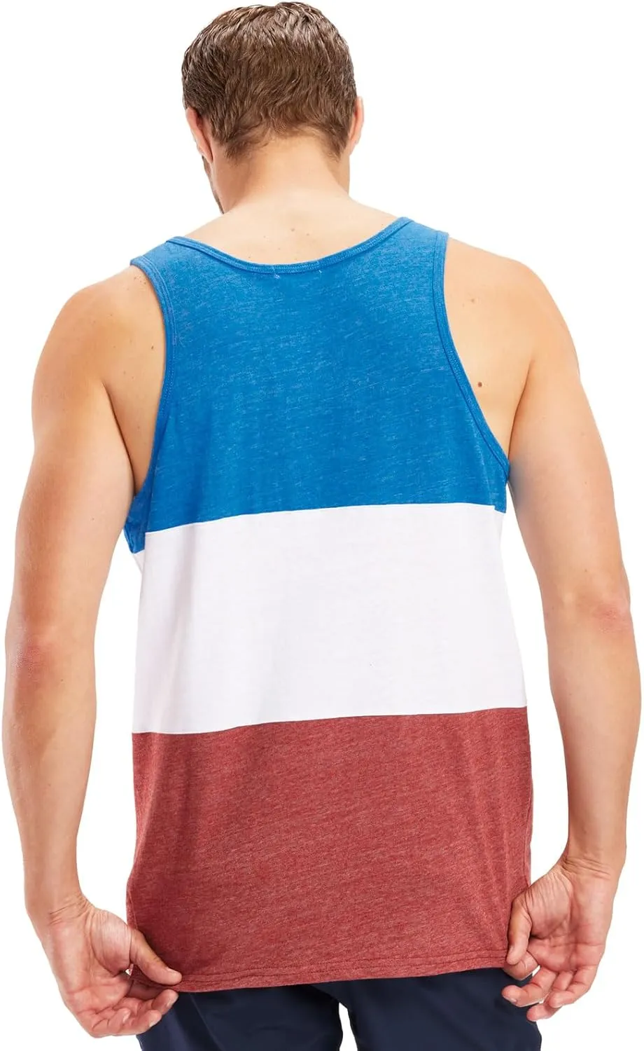 Tipsy Elves 4th of July Tank Tops Mens USA Sleeveless Shirts Retro Patriotic American Flag Tanks for Men