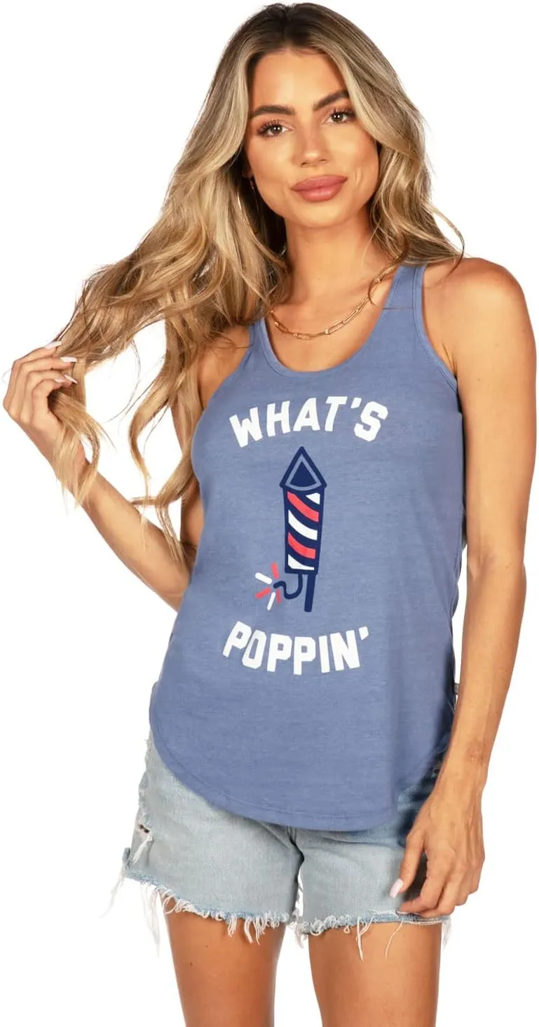 Tipsy Elves Patriotic Tank Tops for Women - Red White Blue 4th of July Tops for Women - Casual Summer Tanks for July 4th