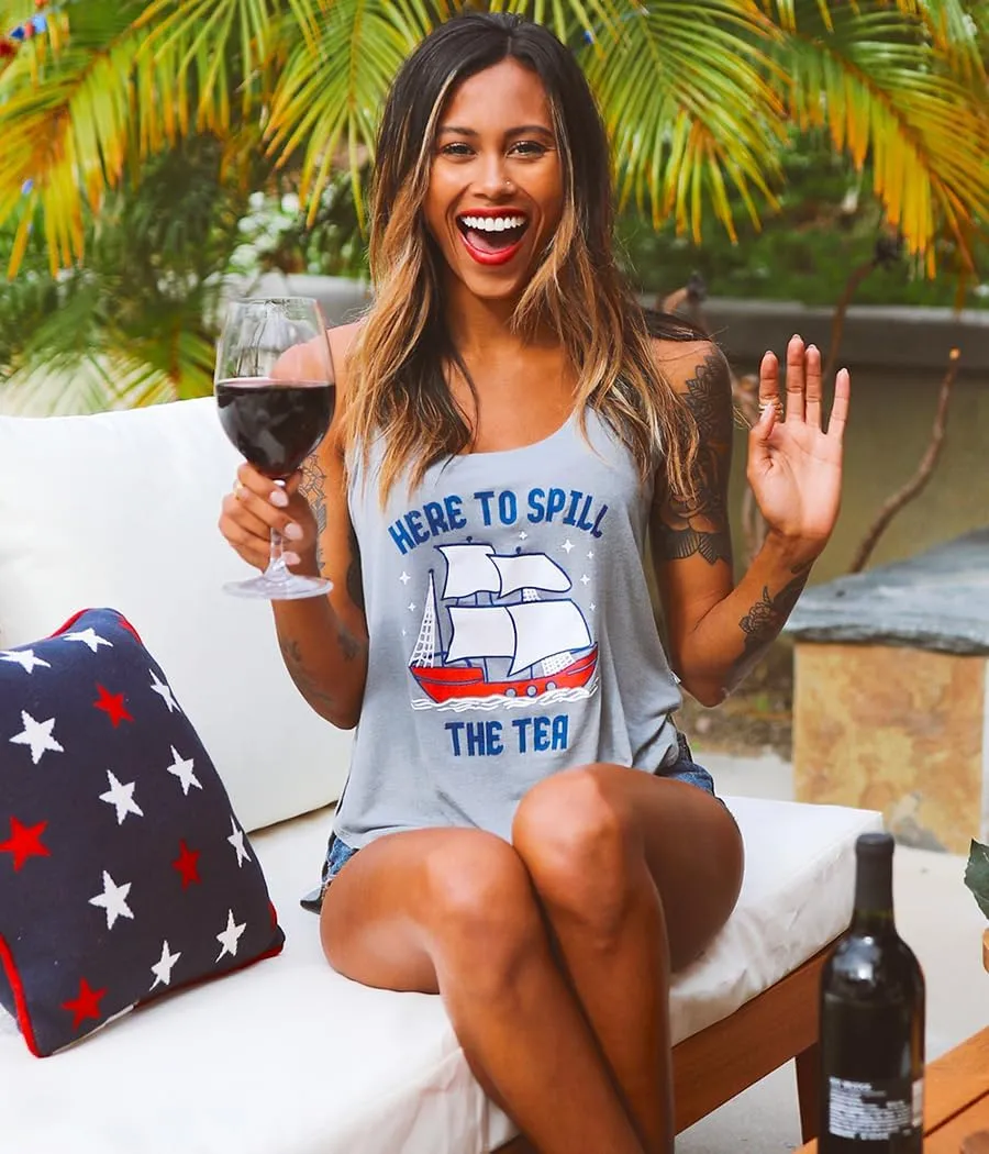 Tipsy Elves Patriotic Tank Tops for Women - Red White Blue 4th of July Tops for Women - Casual Summer Tanks for July 4th
